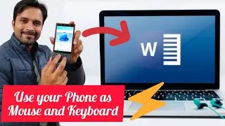 😍 Use your Phone as Mouse and Keyboard for your Computer