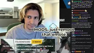 xQc remove RIDING emotes makes chat use it for last spam