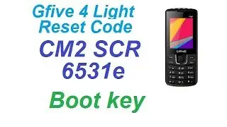 Gfive 4 light reset code CM2 SCR 6531e Boot key [08]