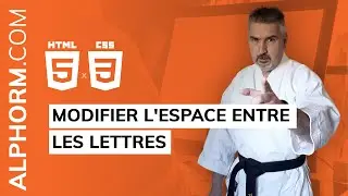 Comment modifier lespace entre les lettres avec HTML et CSS