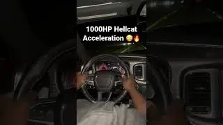 1000HP Hellcat Acceleration 😳🔥 #shorts