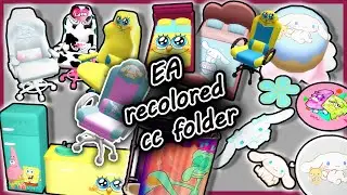 Sims4 recolored objects cc folder maxis match PACKS NEEDED (Sponge Bob, Cinnamoroll etc...)