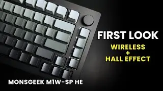 WIRELESS HALL EFFECT Keyboard! Monsgeek M1W-SP HE - First Look | Wasabi