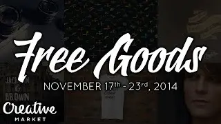 Creative Market Free Goods Roundup! Week of November 17th, 2014