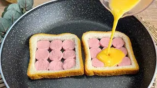 💯 Do you have toast and sausage? Delicious breakfast in 5 minutes❗️