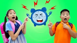 Late for School Song | Wendy & Alex Pretend Play Nursery Rhymes & Kids Songs | Toys and Colors Song