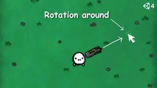 Weapon rotation around mouse cursor unity!