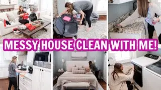 HUGE 2-DAY MESSY HOUSE CLEAN WITH ME! | EXTREME CLEANING MOTIVATION