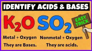 Trick to Identify Acids and Bases | How to identify acids and bases ?