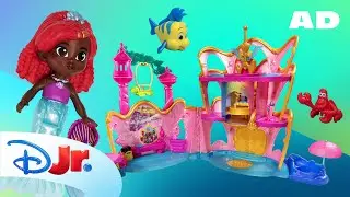 AD | Ariel Deluxe Atlantica Palace Toy Play 🎉 | Disney Jr.’s Ariel | @disneyjunior