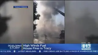 Grass Fire In Tracy Damages 9 Buildings, Destroys 2 Homes