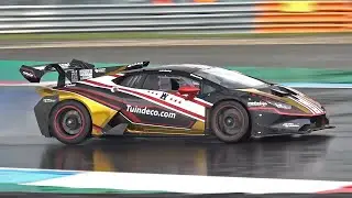 Lamborghini Huracán Super Trofeo Evo with Capristo Exhaust - Revs, Accelerations, Fly Bys!