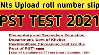 pst test 2021 | Nts pst test date | Nts pst test 2021