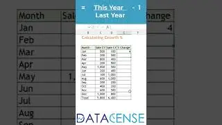 Growth Formula in excel Actual vs Budget