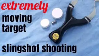 extremely moving target slingshot shooting WASP Tri Grip ott