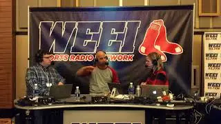 Alex Cora with Trenni & Tomase at Red Sox Winter Weekend