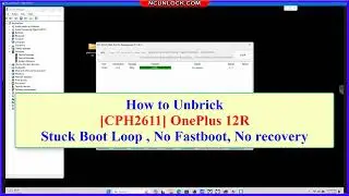[CPH2611] Unbrick OnePlus 12R / Ace 3 Stuck Boot Loop , No Fastboot, No recovery