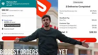 My BIGGEST Doordash Delivery Orders Of All Time…