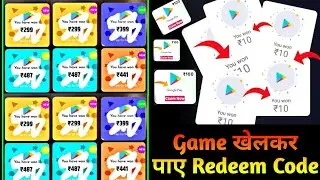 (Play Game & Win) Google Play Gift Card Earning App | Free Redeem Code | New Redeem Code Earning App