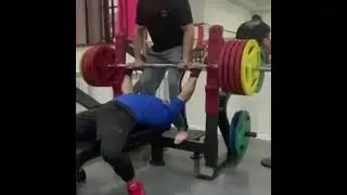 250 KG / 552 LBS Bench Press Anzor Sataev Russian Powerlifting Strength #shorts