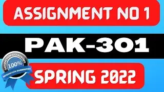 pak301 assignment 1 solution 2022 with pdf | pak301 assignment 1 2022