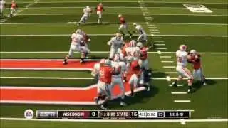 NCAA Football 14 - Ohio State Buckeyes vs. Wisconsin Badgers Gameplay [HD]