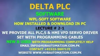 DELTA PLC SOFTWARE WPL-SOFT HOW DOWNLOAD AND INSTALL IN COMPUTER OR PC URDU HINDI LECTURE 2-1