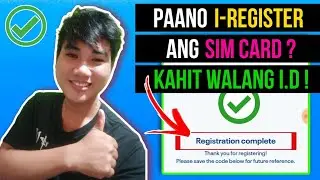 PAANO I-REGISTER ANG SIM CARD? 2023 KAHIT WALANG I'D | HOW TO REGISTER SIM CARD?