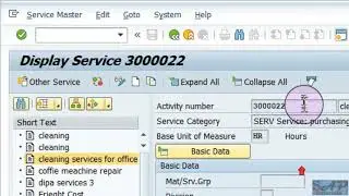 04.5) Service Master Record in SAP MM (ECC / S4 HANA). 