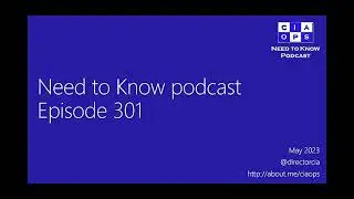 Need to Know podcast - Episode 301