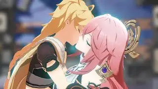 Aether makes out with Yae Miko in Public