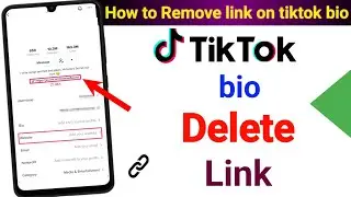 How to remove link on tiktok bio / How to delete link on tiktok bio / Delete link on tiktok bio