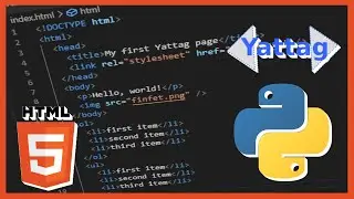 Creating a Static Webpage in Python with Yattag - Generate HTML code