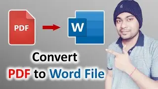 how to convert PDF to Word | PDF file ko Word me kaise convert kare | Convert PDF to Word