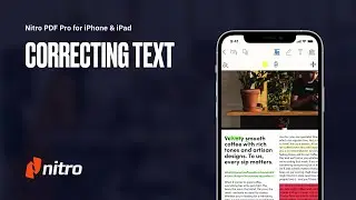 Nitro PDF Pro for iPhone & iPad: Correcting Text