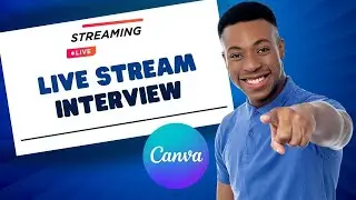 How to Create Live Stream Interview Overlays Canva ? ( EASY)