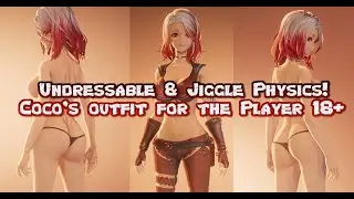 Code Vein Mod Showcase - Undressable & Jiggle Physics! Coco's outfit for the Player 18+