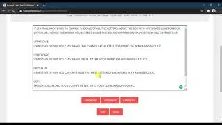 Free Case Converter | Change Case Of Text | Uppercase | Lowercase | Capitalize | Free Tools | 2020