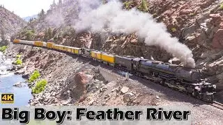 Big Boy 4014 in the Feather River Canyon (4K) | July 11, 2024