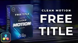 Free Clean Motion Title for Davinci Resolve