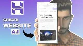 CREATING A WEBSITE VIA YOUR MOBILE PHONE | A.I WEBSITE BUILDER