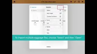 How to import eggpage format design files to HTML Egg 2 - iOS edition