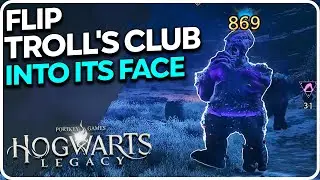 Flip a troll's club into its face Hogwarts Legacy