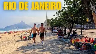 Walking along the Ipanema Beachfront | Rio de Janeiro | Brazil 【4K】2024