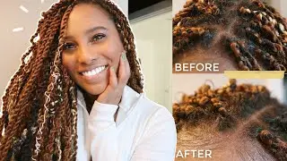 HOW TO MAKE YOUR PASSION TWISTS LAST | BEFORE & AFTER