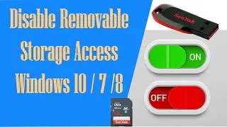 How To disable removable storage access on Windows 10 8 7 | Use these steps | block usb