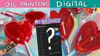 MY digital BRUSHES and how I use them - “digital traditional” TUTORIAL on ArtRage