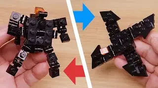 Can I actually throw it? Ninja Shuriken LEGO brick transformer robot! Ninja Z #lego #moc #legomoc