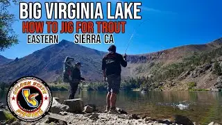 How to Jig for trout! | Big Virginia Lake CA | Eastern Sierra fishing | Cooney lake hike