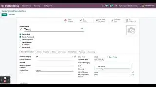 Odoo Subscription Module